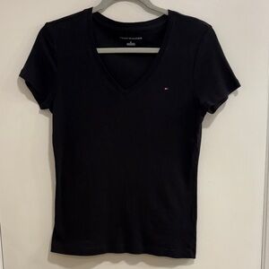 Tommy Hilfiger Women's Classic Black Short Sleeve Tee